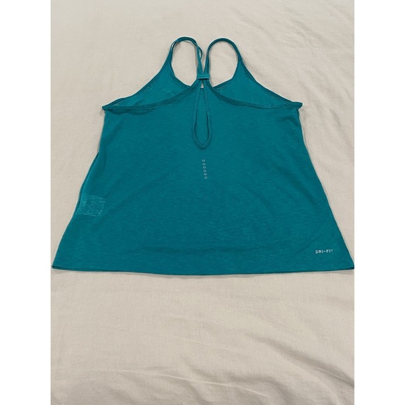 Nike Dri-Fit Women's Lightweight Athletic Tank Top Small Teal - Picture 5 of 5